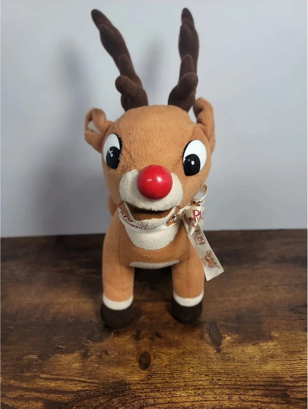 Rudolph Reindeer Island Of Misfit Toys RARE Teenage ANTLERS Plush CVS Satin Bow